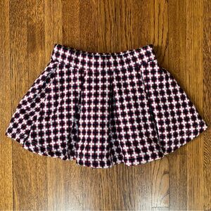 Janie and Jack 12-18 Months Red, White, and Blue Plaid Pleated Skirt